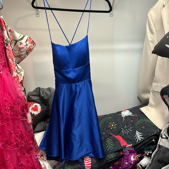 belk royal blue dresses Royal Blue Velvet Pageant Dress with Cape and Rhinestone Shoulders – PG009  – Viniodress main image 1